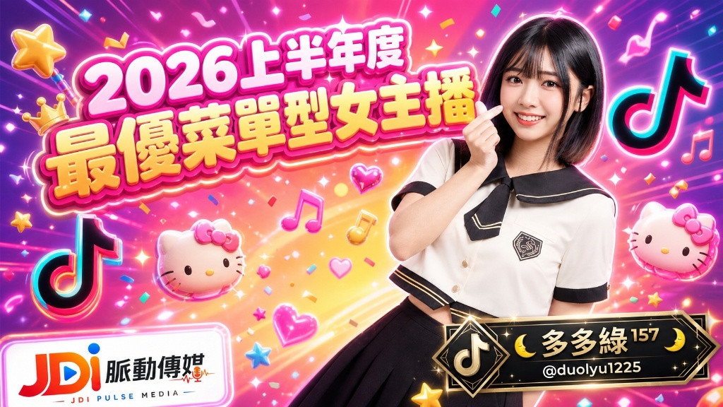 2026 上半年度最優菜單型女主播 - TikTok 多多綠